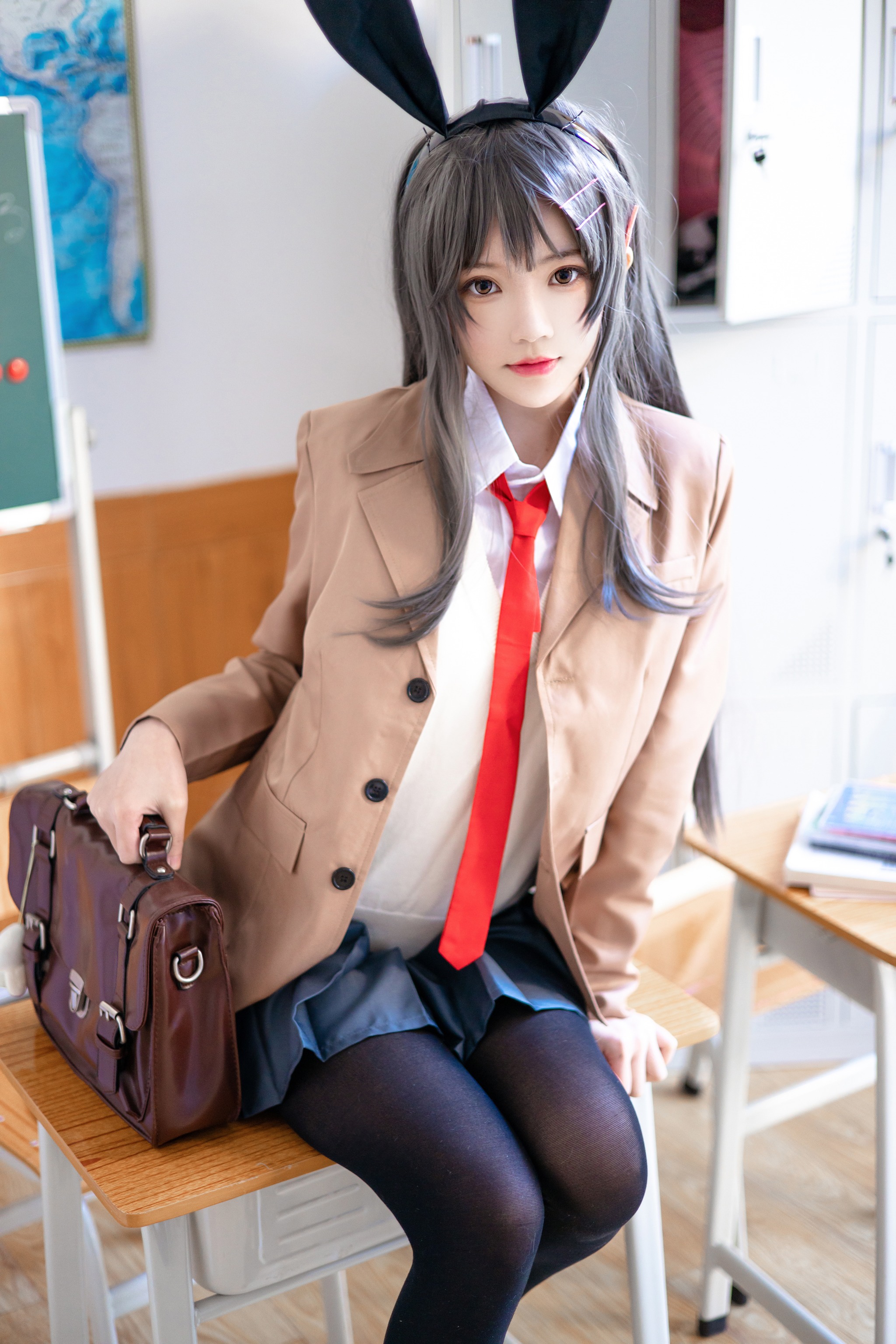 图片[1]-桜桃喵 – NO.122 麻衣制服 [52P]-XikXak